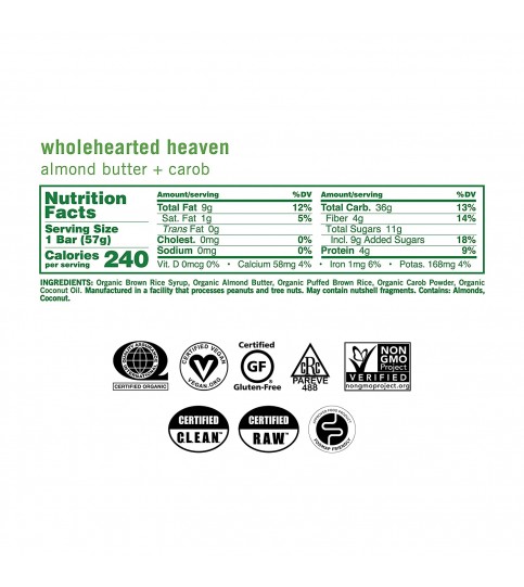 Gomacro Carob Almond Macrobars (12x2 OZ) Gomacro Carob Almond Macrobars (12x2 OZ)