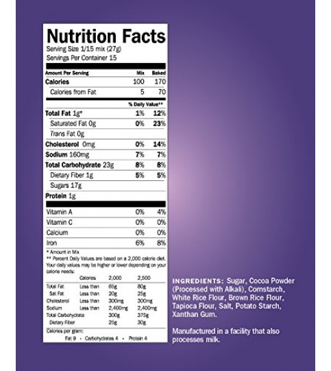 Cup4 Cup Brownie Mix Chocolate Gluten Free (6x14.25 OZ) Cup4 Cup Brownie Mix Chocolate Gluten Free (6x14.25 OZ)