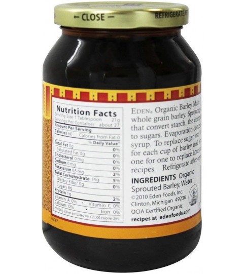 Eden Foods Barley Malt (12x20 Oz) Eden Foods Barley Malt (12x20 Oz)