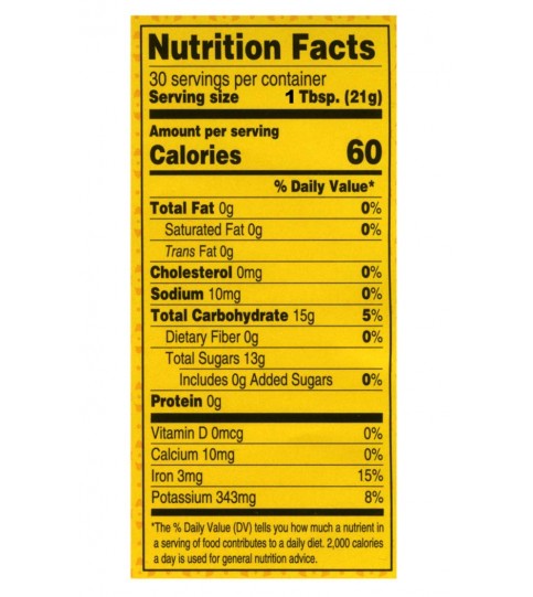 Plantation Organic Blackstrap Molasses (12x15 Oz) Plantation Organic Blackstrap Molasses (12x15 Oz)