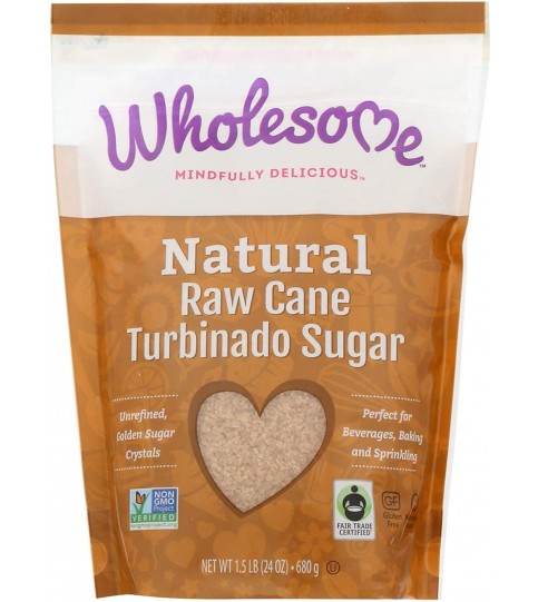 Wholesome Sweeteners Turbinado Raw Sugar (12x1.5 LB) Wholesome Sweeteners Turbinado Raw Sugar (12x1.5 LB)