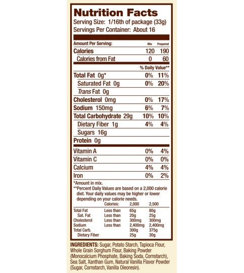 Bob's Red Mill G/F Vanilla Cake Mx (4x19OZ ) Bob's Red Mill G/F Vanilla Cake Mx (4x19OZ )