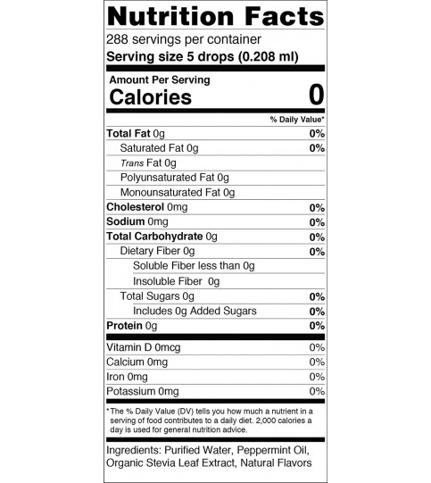 Sweetleaf Peppermnt Flavor Liquid Stevia (1x2 Oz) Sweetleaf Peppermnt Flavor Liquid Stevia (1x2 Oz)