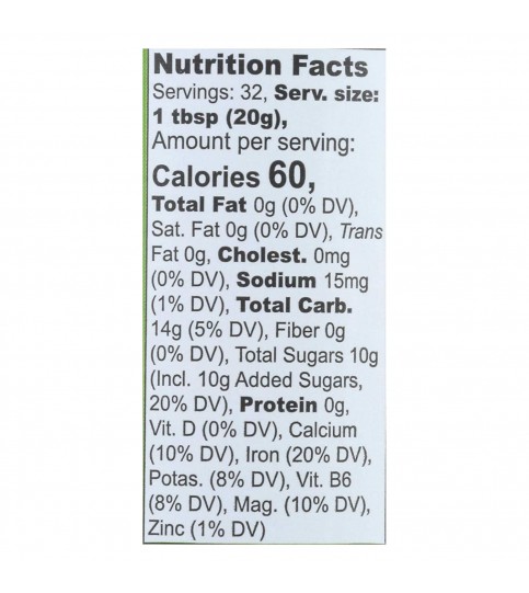 Wholesome Sweeteners Blackstrap Molasses (12x16 Oz) Wholesome Sweeteners Blackstrap Molasses (12x16 Oz)