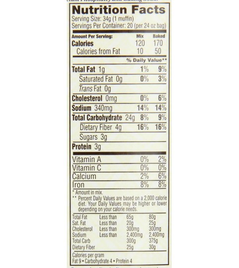 Bob's Red Mill Cornbread Muffin Mx (4x24OZ ) Bob's Red Mill Cornbread Muffin Mx (4x24OZ )