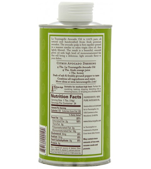 La Tourangelle Avocado Oil (6x250 ML) La Tourangelle Avocado Oil (6x250 ML)