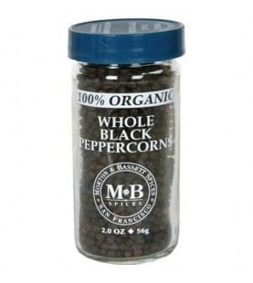 Morton & Bassett Organic Whole Black Pepper (3x2Oz) Morton & Bassett Organic Whole Black Pepper (3x2Oz)