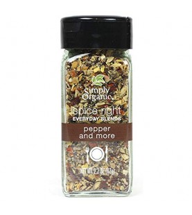 Simply Organic Organic Spice Right Everyday Blends, Pepper And More (6X2.2 OZ) Simply Organic Organic Spice Right Everyday Blends, Pepper And More (6X2.2 OZ)