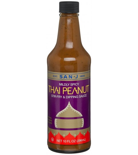 San-J Thai Peanut Cooking Sauce (6x10 Oz)