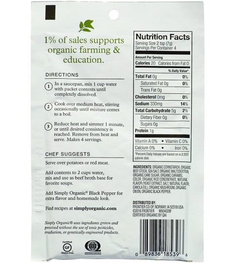 Simply Organic Brown Gravy (12x1OZ ) Simply Organic Brown Gravy (12x1OZ )