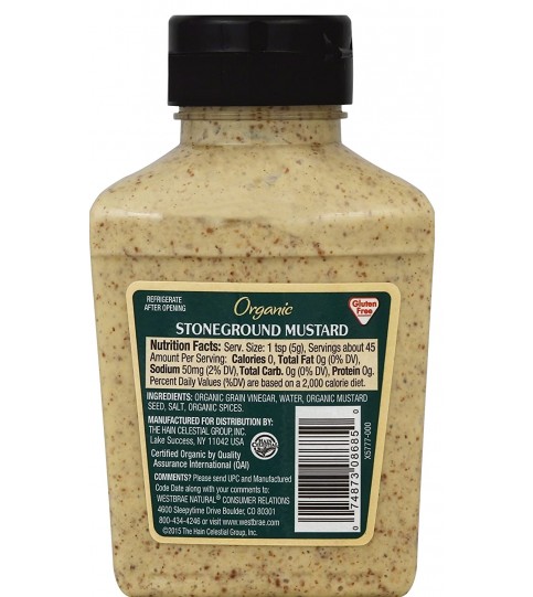 Westbrae Natural Stoneground Mustard (12x8 OZ) Westbrae Natural Stoneground Mustard (12x8 OZ)