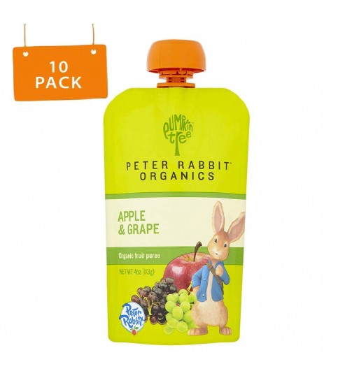Peter Rabbit Organics Fruit SqueezeApple And Grape (10x4Oz)