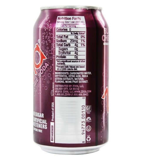 Zevia Natural Black Cherry Diet Soda (4x6x12 Oz) Zevia Natural Black Cherry Diet Soda (4x6x12 Oz)