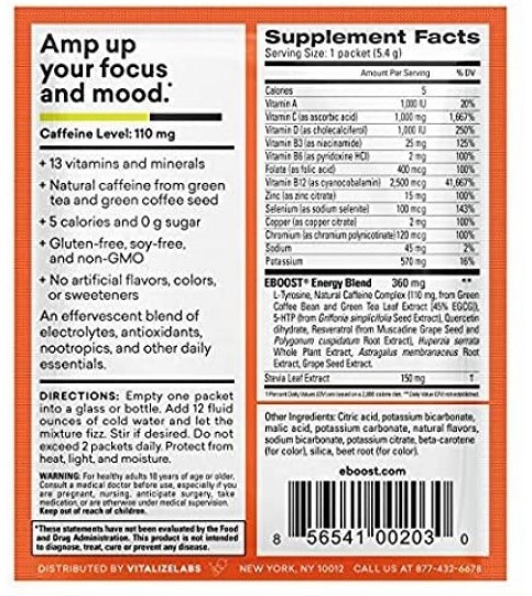 Eboost Natural Energy Orange Powder (1x20 Ct) Eboost Natural Energy Orange Powder (1x20 Ct)