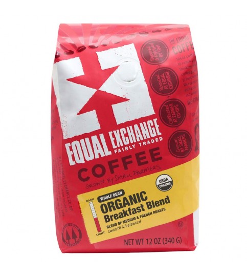 Equal Exchange Breakfast Blend Whole Bean Coffee (6x12 Oz) Equal Exchange Breakfast Blend Whole Bean Coffee (6x12 Oz)