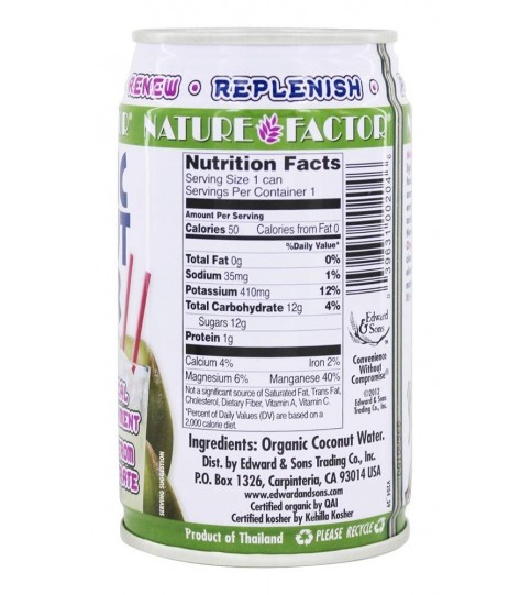 Nature Factor Young Coconut Water (12x10.1 Oz) Nature Factor Young Coconut Water (12x10.1 Oz)