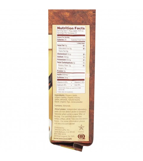 Teeccino Mocha Herbal Coffee (6x11 Oz) Teeccino Mocha Herbal Coffee (6x11 Oz)