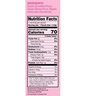 Peter Rabbit Organics Organic Fruit Snack 100% Pure Strawberry And Banana (10x4Oz)
