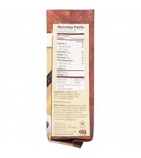 Teeccino Hazelnut Herbal Coffee (6x11 Oz) Teeccino Hazelnut Herbal Coffee (6x11 Oz)
