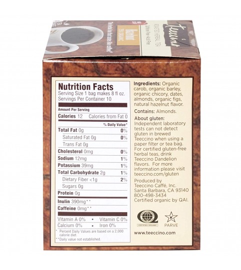 Teeccino Hazelnut Ssrv (6x10BAG ) Teeccino Hazelnut Ssrv (6x10BAG )