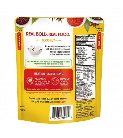 Tasty Bite Thai Vegetable Peanut Entree (6x10 OZ) Tasty Bite Thai Vegetable Peanut Entree (6x10 OZ)