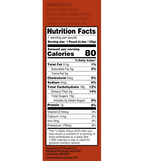 Peter Rabbit Organics Sweet Potato, Corn & Apple Snack (10x4.4 Oz)