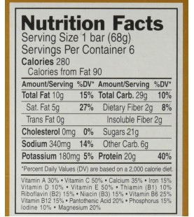 Clif Bar Builder's Bar Crunchy Peanut Butter (12x2.4Oz)