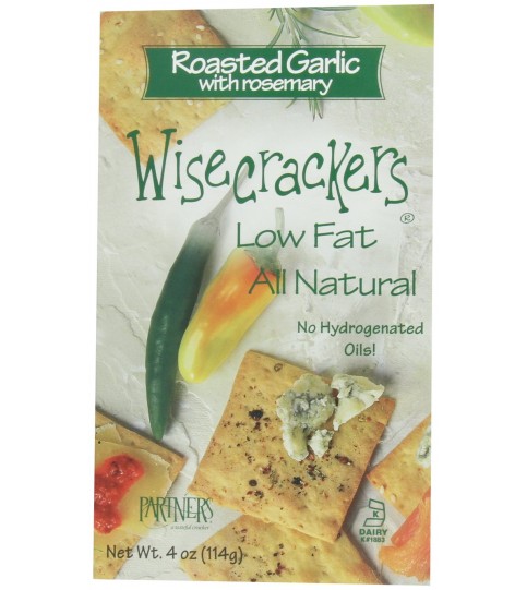 Wisecrackers Gar Rosemary Bite Size (6x4OZ ) Wisecrackers Gar Rosemary Bite Size (6x4OZ )