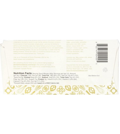 Divine 70% Btrcho Bkg Br (12x5.3OZ ) Divine 70% Btrcho Bkg Br (12x5.3OZ )