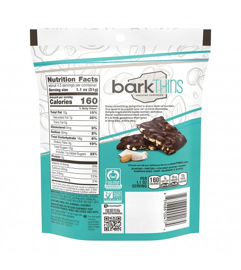Bark Thins Dark Chocolate, Coconut Almond (12x4.7 OZ)