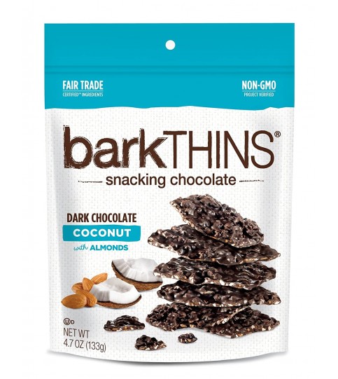Bark Thins Dark Chocolate, Coconut Almond (12x4.7 OZ)
