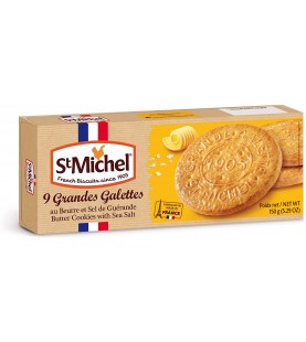 St Michel La Grande Galette Salted Butter Cookies (12x5.29 OZ) St Michel La Grande Galette Salted Butter Cookies (12x5.29 OZ)