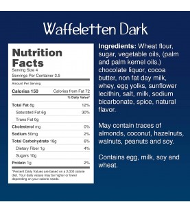 Bahlsen Dark Chocolate Dipped Wafer Rolls (12x3.5Oz)