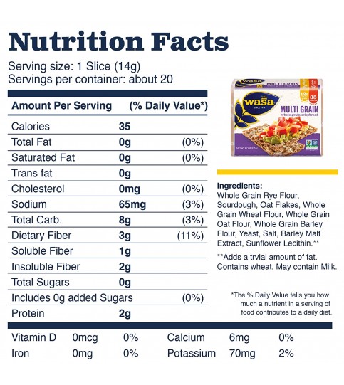 Wasa Multi Grain Crispbread (12x9.7 Oz) Wasa Multi Grain Crispbread (12x9.7 Oz)
