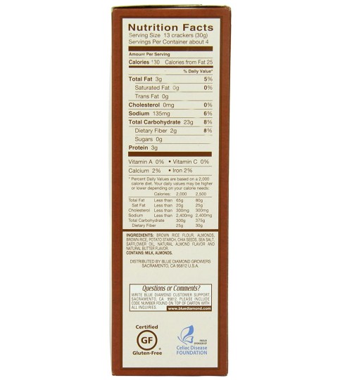 Blue Diamond Artisan Nut Thins Chia Seeds (12x4.25 OZ) Blue Diamond Artisan Nut Thins Chia Seeds (12x4.25 OZ)