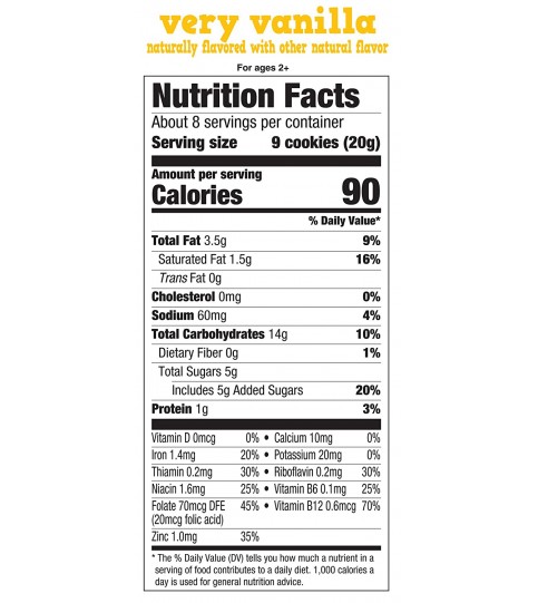 Earth's Best Sesame Street Very Vanilla Cookies (6x5.3 Oz) Earth's Best Sesame Street Very Vanilla Cookies (6x5.3 Oz)