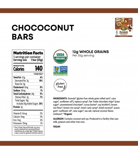 Nature's Path Chococonut Bar (6x6.2OZ ) Nature's Path Chococonut Bar (6x6.2OZ )