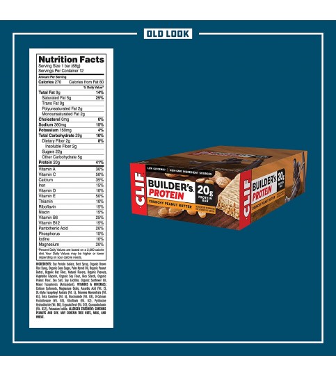 Clif Bar Peanut Butter Builder Bar (12x2.4 Oz) Clif Bar Peanut Butter Builder Bar (12x2.4 Oz)