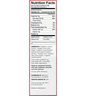 Alter Eco Chocolate Dark Quinoa (12x2.82OZ )