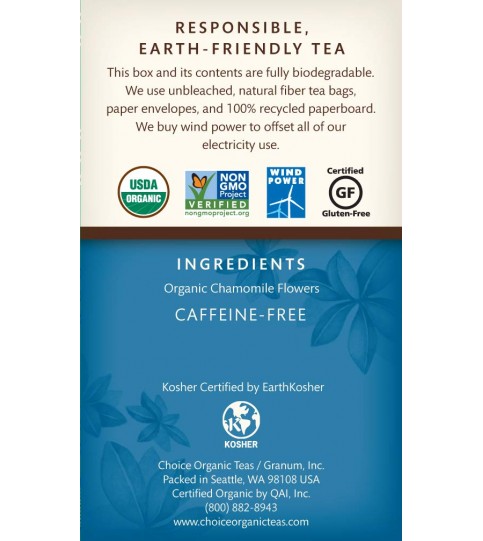 Choice Organic Teas Chamomile (6x16 Bag) Choice Organic Teas Chamomile (6x16 Bag)