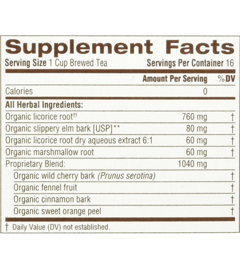 Traditional Medicinals Throat Coat Herb Tea (6x16 Bag) Traditional Medicinals Throat Coat Herb Tea (6x16 Bag)