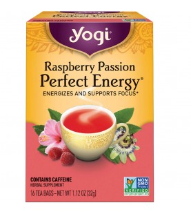 Yogi Raspberry Pasion Energy Tea (6x16 Bag)