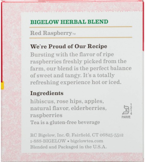 Bigelow Red Raspberry Herbal Tea (6x20 Bag ) Bigelow Red Raspberry Herbal Tea (6x20 Bag )