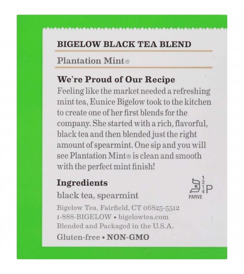 Bigelow Plantation Mint Tea (6x20 Bag) Bigelow Plantation Mint Tea (6x20 Bag)