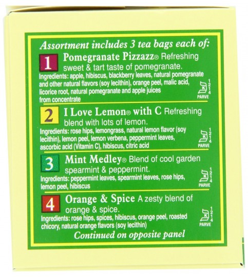 Bigelow 6 Assorted Herbal Teas (6x18 Bag )