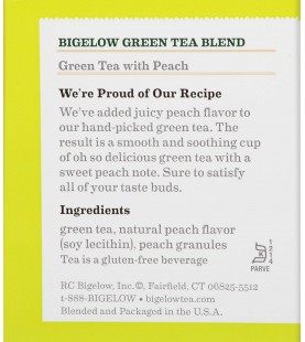 Bigelow Green Tea with Peach (6x20 EA)