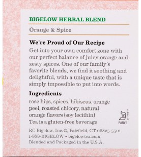 Bigelow Orange & Spice Herb Tea (6x20 Bag)