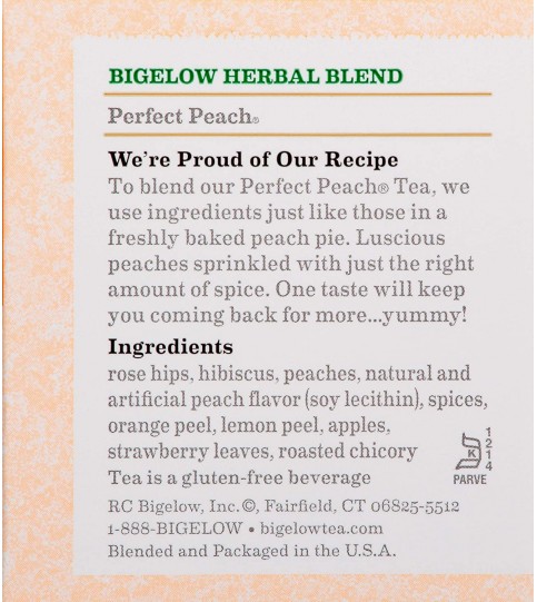 Bigelow Perfect Peach Herbal Tea (6x20 Bag ) Bigelow Perfect Peach Herbal Tea (6x20 Bag )