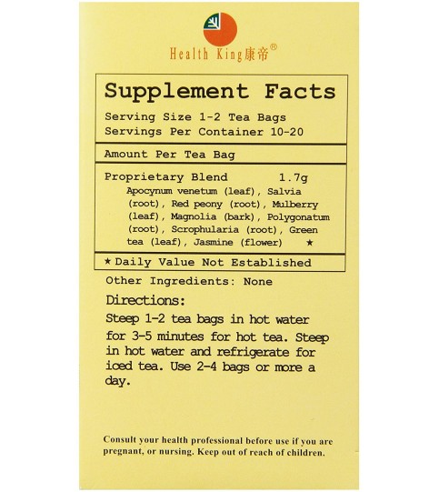 Health King Blood Pressure Herb Tea (1x20 Tea Bags) Health King Blood Pressure Herb Tea (1x20 Tea Bags)