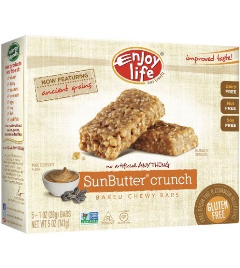 Enjoy Life Foods Sunbutter Crunch Snack Bar Gluten Free (6x5 Oz) Enjoy Life Foods Sunbutter Crunch Snack Bar Gluten Free (6x5 Oz)
